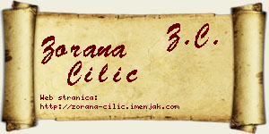 Zorana Cilić vizit kartica